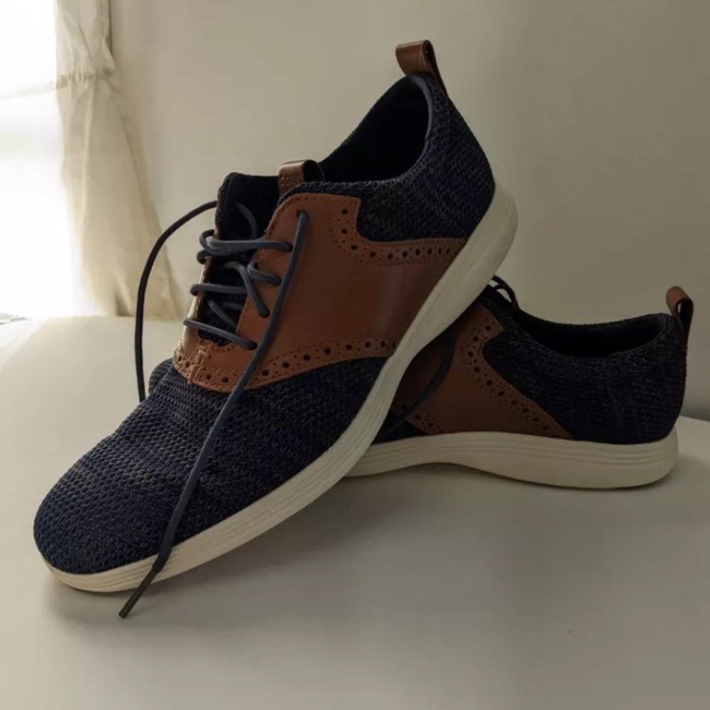 Cole Haan Navy Blue Stitch Light 11.5 Size Mens Casual Shoes / Box 25